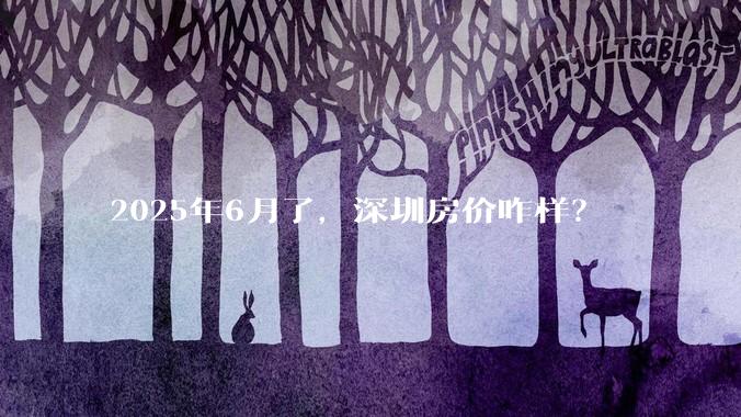 2025年6月了，深圳房价咋样？